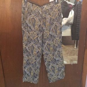 Zara paisley dress pants